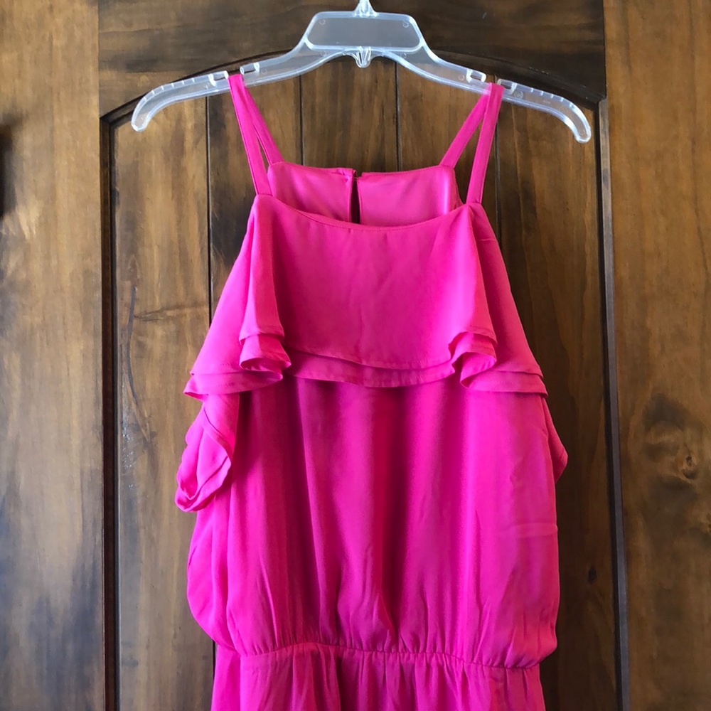 Fuchsia Ruffle Dress - Picture 3 of 5